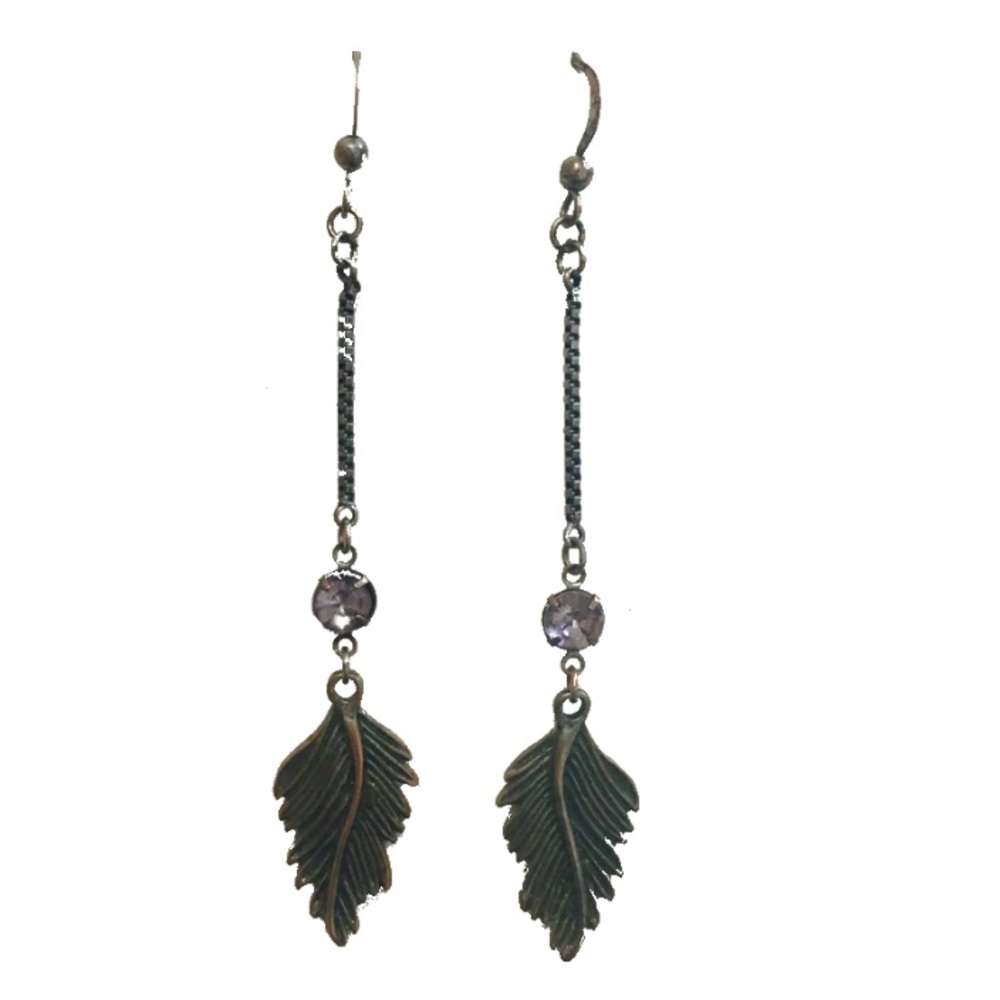 Long Feather Earrings